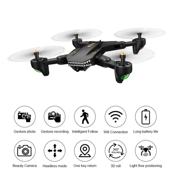 

Original VISUO XS816 4CH WiFi FPV with Dual Lens 720P/480P Camera Optical Flow Positioning RC Drone Quadcopter RTF
