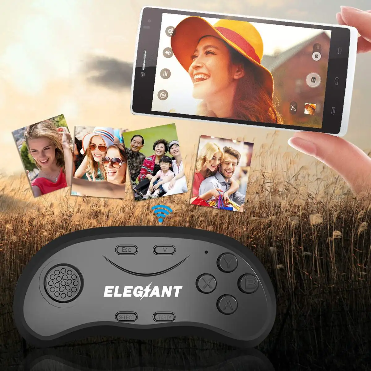 ELEGIANT 2 поколения bluetooth 3,0 VR очки пульт дистанционного управления геймпад для Android IOS PC