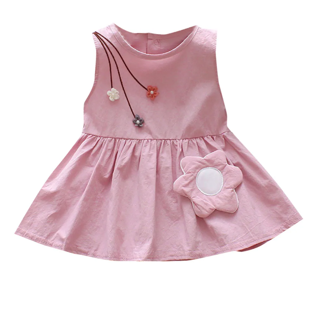 

Summer New Fashion Toddler Kid Baby Girl Short Sleeve Casual Flower Princess Dress Cute Sundress Clothes Wholesale Free Ship Z5