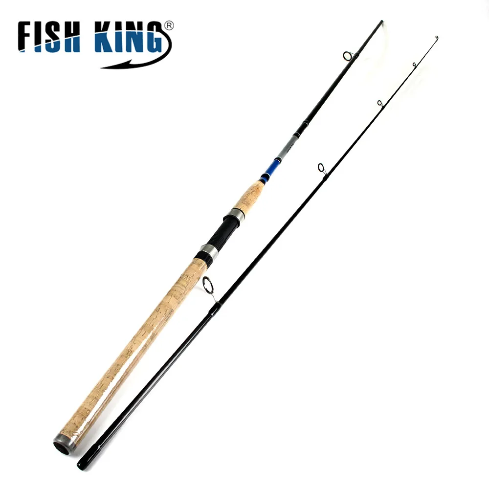 

FISH KING 99% Carbon Spinning Fishing Rod 2.1m/2.4m/2.7m Lure Fishing Rod 2 Sections Lure W. 3-50g For Squid Pike Fishing pole