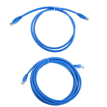 

1m/5m Round UTP Ethernet Network Cable Cat6 RJ45 Patch LAN Cord Wire for Modem Router Blue