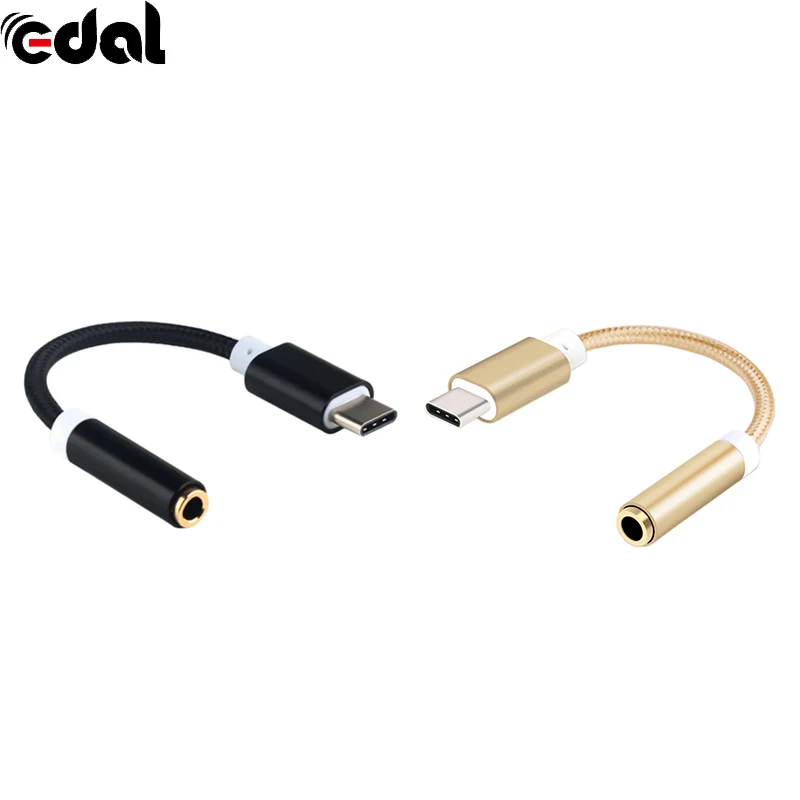

Hot EDAL Best C to 3.5mm Audio Earphone Cable Adapter Type C Male to Female Jack Audio Cable Earpiece Adapter Connector New