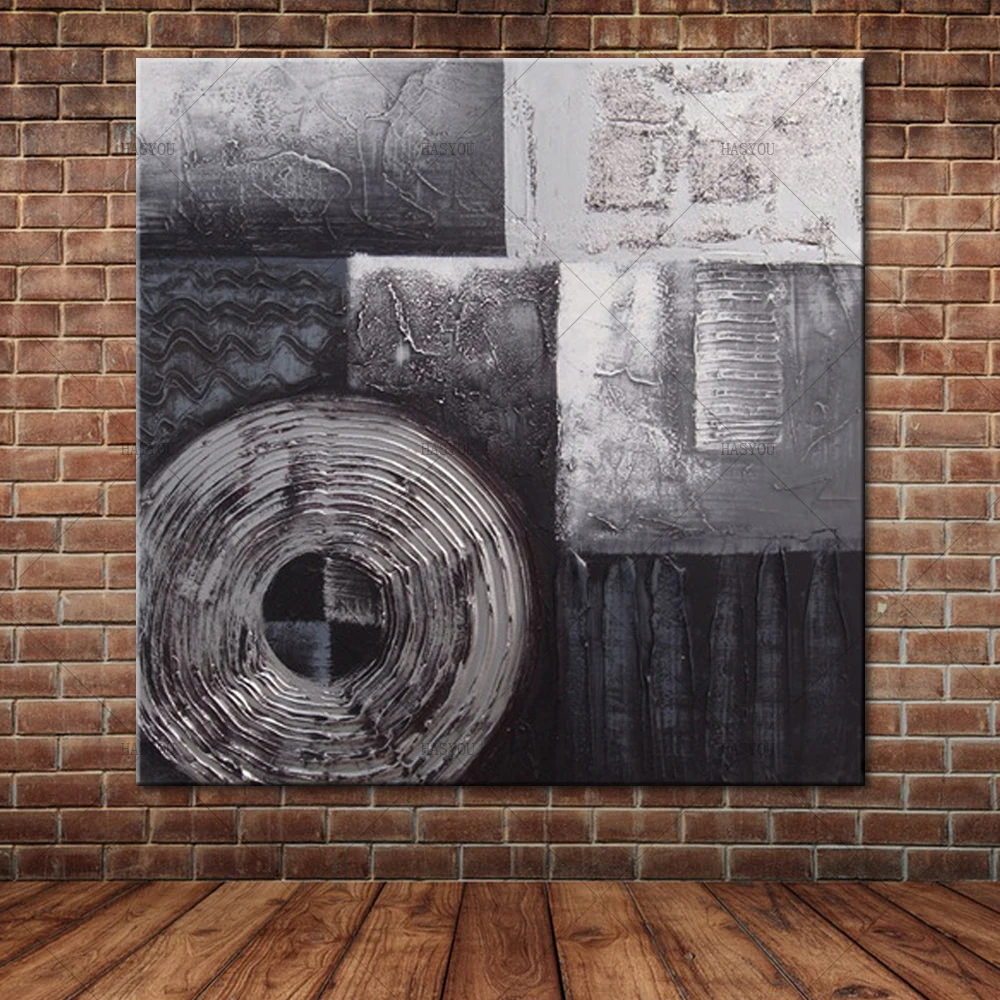 Cheap-Modern-Painting-Hand-Painted-Abstract-Black-and-White-Oil-Painting-Canvas-Art-Wall-Mural-Picture