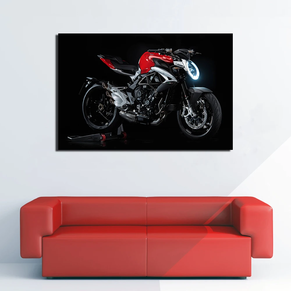 Рамка «сделай сам», холст для живописи MV Agusta Brutale 800 мотоцикл плакат Настенные картины принт для Гостиная домашний декор B86