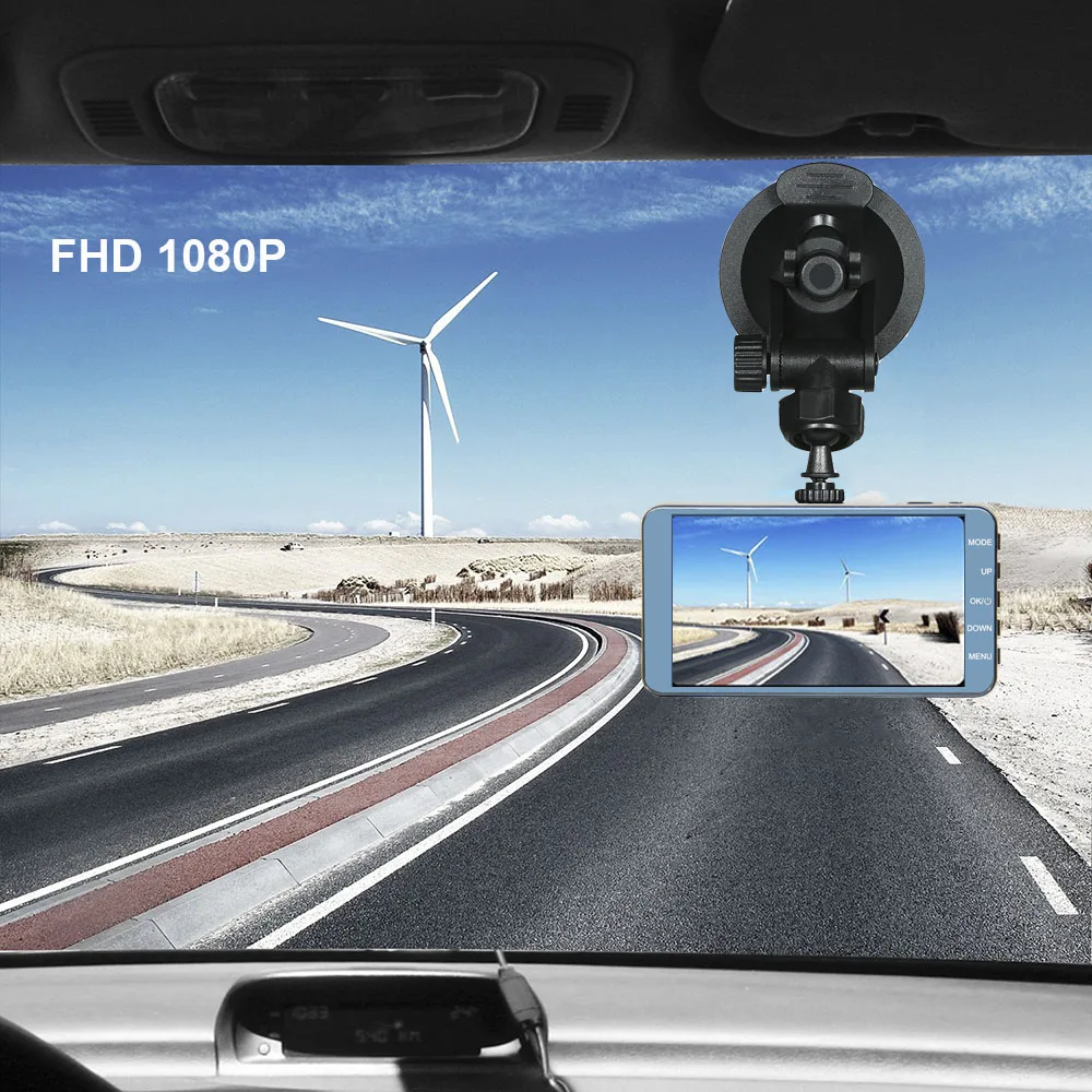 2018 новый FHD 1080P видеорегистратор видеорегистраторы автомобильные 4.0 дюймов IPS 2.5D