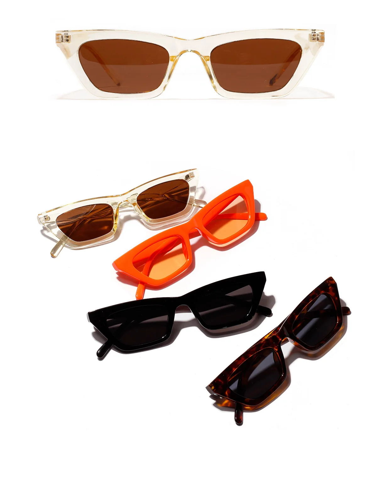Новые прямоугольные цветные маленькие Квадратные Солнцезащитные очки женские оранжевые желеобразные ретро женские солнцезащитные очки модные мужские солнцезащитные очки NX