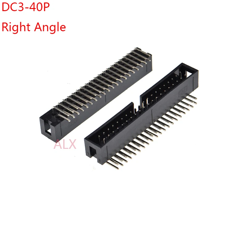 10pcs dc3-40p pitch2.54MM JTAG ISP MALE SOCKET Right Angle idc box headers PCB CONNECTOR DOUBLE ROW 2x20PIN DC3 40 PIN HEADER |