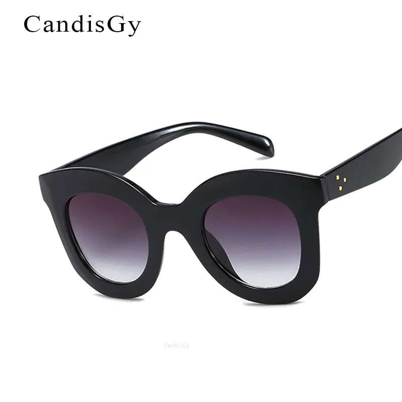 Роскошные кошачий глаз Солнцезащитные очки для женщин Для женщин Брендовая дизайнерская обувь ретро Винтаж Защита от солнца Очки Для
