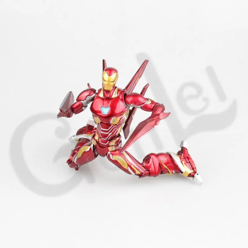 Marvel SHF 6 Iron Man MK50 Nano Weapons Action Figure Toy - Ironman Mark 50 Tony Stark, Avengers Endgame Infinity War SHF image 4