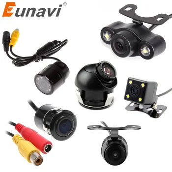 

Eunavi car rear view auto reverse parking camera night vision monitor CCD waterproof wide degree HD video