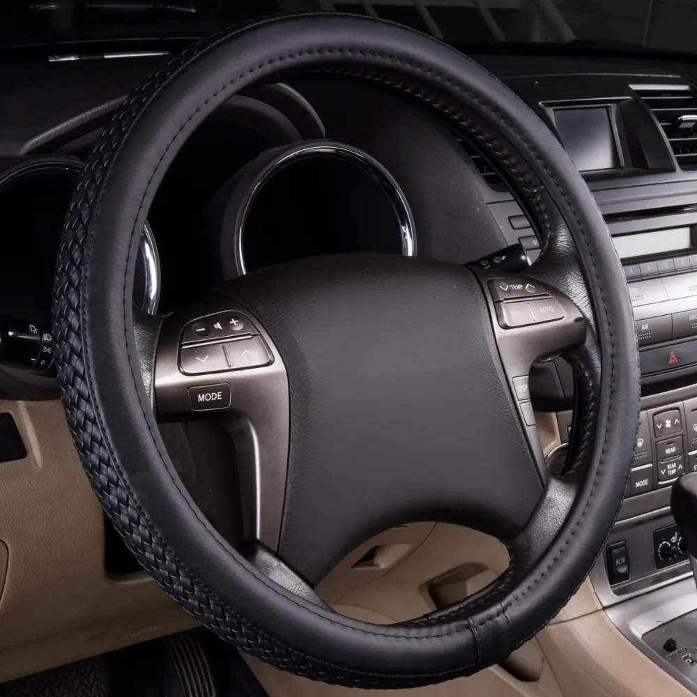 Новое поступление Роскошная искусственная кожа для Lada Ford Car pass 38 см черная