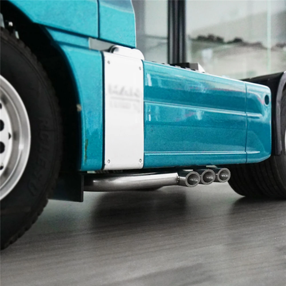 1 шт. металлическая выхлопная труба для грузовика TAMITA 1/14 Scania 1850 модель запчасти