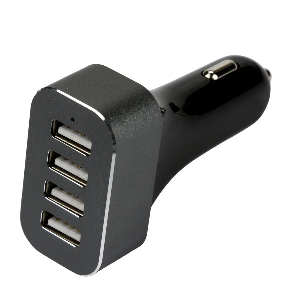 Горячая Распродажа автомобиля Зарядное устройство 9.6A 48 W 4 с usb-портом, светодиодная быстрый автомобиль Зарядное устройство для смартфонов Tablet Aux авто-укладки золото