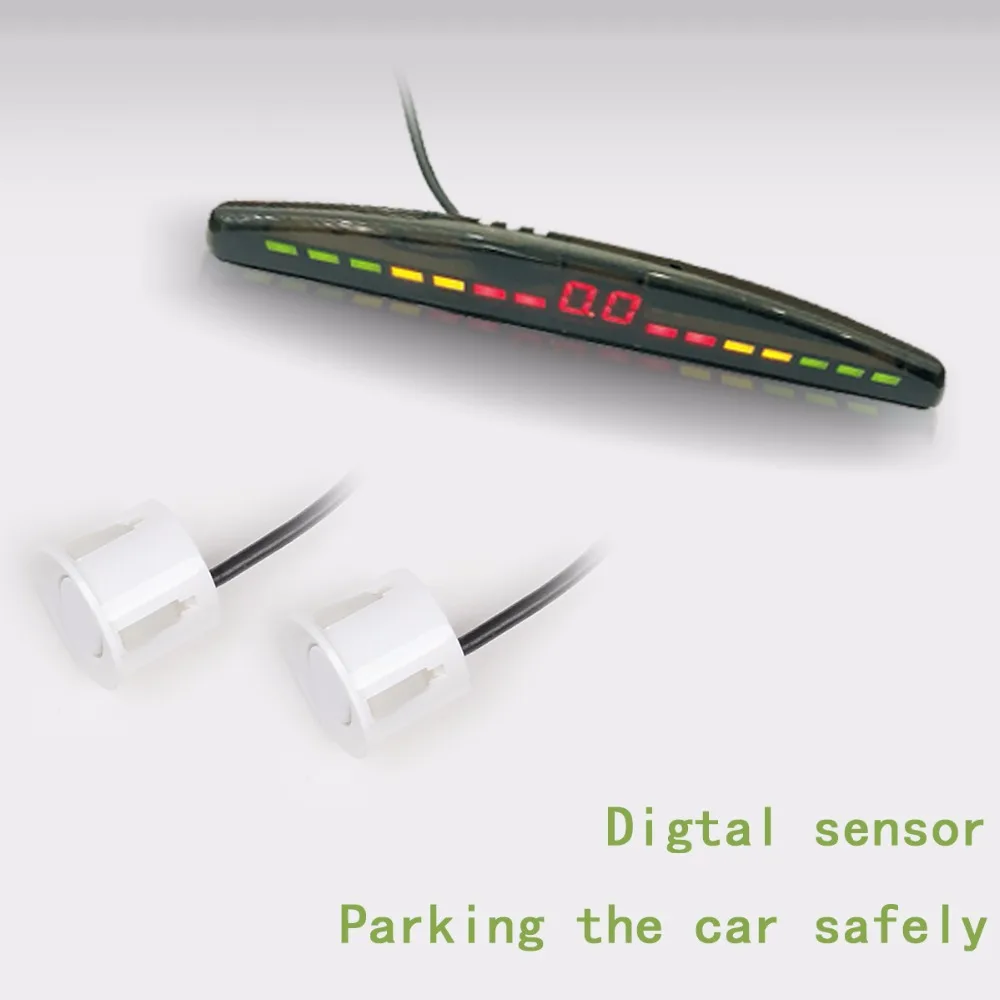 Sensores de aparcamiento para coche 4 radares automóvil Jalousie Parkmaster detector de coches alarma Parktronic negro blanco gris pantalla LED P3022 Sensores de aparcamiento para coche 4 radares automóvil Jalousie Parkmaster detector de coches alarma Parktronic negro blanco gris pantalla LED P3022