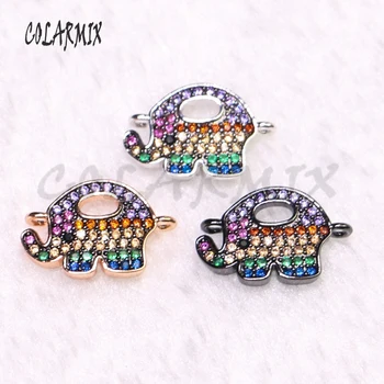 

8 Pcs Cute tiny Zircon charms Mix color jewelry charms Animal zircon charms Gift for lady 5298