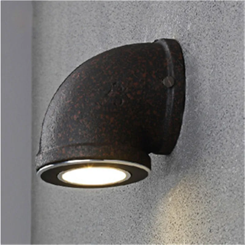 

3W LOFT Creative Personalized Water Pipe Wall Lamp Retro Restaurant Aisle Balcony Cafe Porch KTV Bar Industrial Outdoor Country
