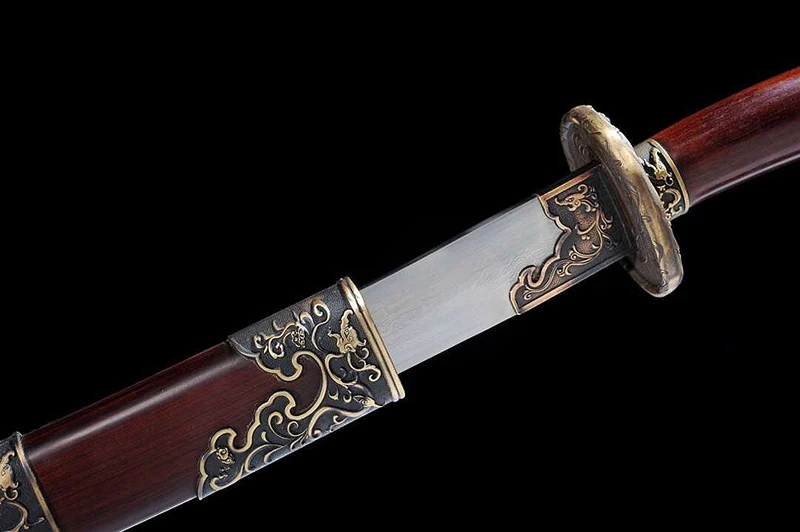 Китайские украшения для дома династии Цин меч дамасский клинок ручной работы изогнутая сталь пластинчатое лезвие функциональный Настоящее меч очень острый