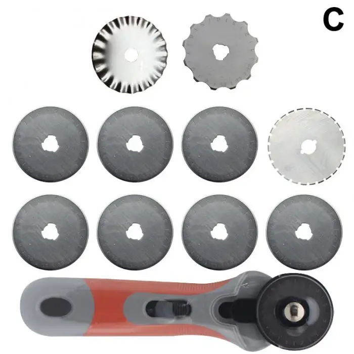 45 мм роторный резак для ткани с различной формой дополнительных лезвий для стеганого шитья YU-Home