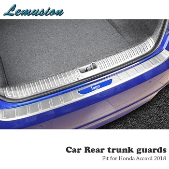 

MCrea 1PC Stainless Steel Car Rear Bumper Trunk Guards Cover Trim For Honda Accord 2018 Car-styling Decorative Strip accessories