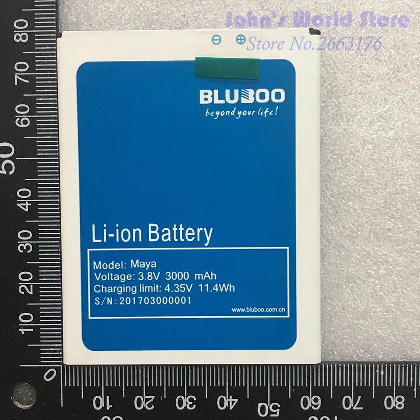 Сменная батарея Bluboo Maya 3000 мАч резервная батарея для мобильного телефона Bluboo Maya