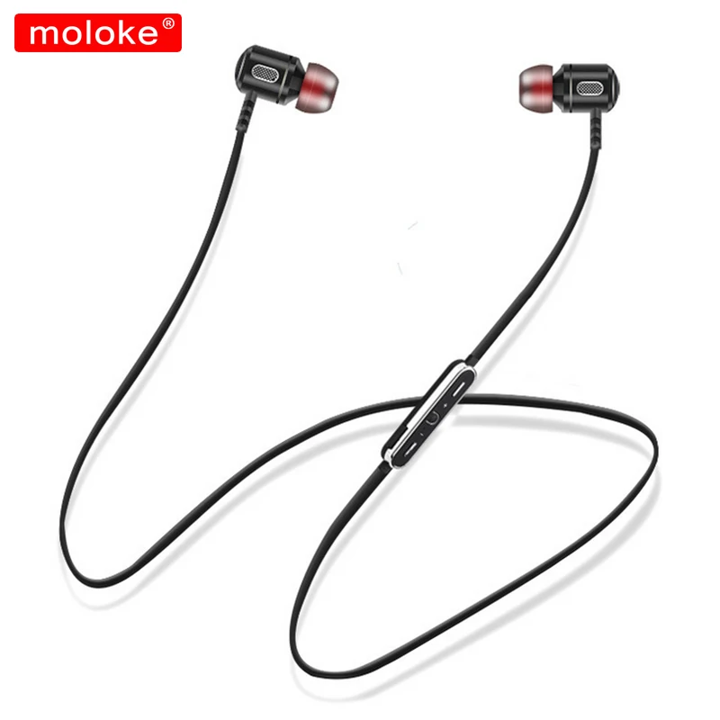 Moloke Bluetooth наушники беспроводные магнитные с микрофоном Стерео Auriculares для iPhone всех