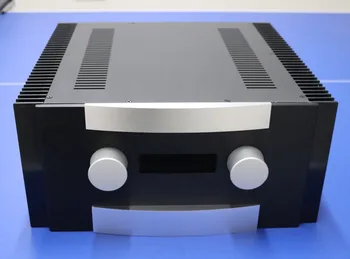 

K-018 CNC All Aluminum Cabinet Chassis Case Box for DIY Audio Power Amplifier 430mm*200mm*430mm 430*200*430mm