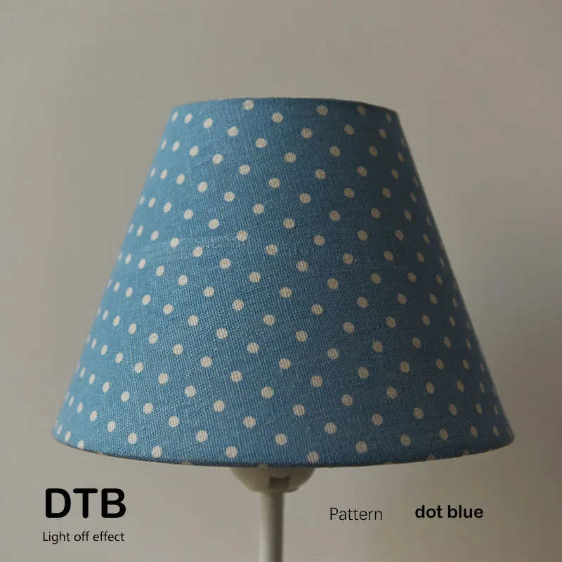 E27 Lamp shade Spotted pattern Textile Fabrics Fashionable Decorative E26 table lamp shade pendant lamp cover DsQi