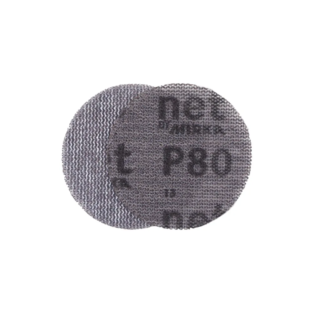 10PCS 3 Inch(75mm) Mesh Dust-free Anti-blocking Hook&Loop Sanding Discs Round Abrasive Sandpaper for Metalworking, 80#/180#/240#