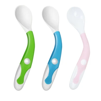 

Baby Elbow Training Spoon Baby Eating Children Practice Tableware Delivery G