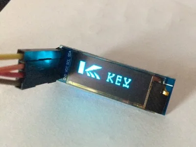 

0.91" OLED display module 128x32 pixels resolution Blue characters in black background 4pin I2C IIC interface SSD1306 driver
