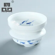 TANGPIN керамическое чайное ситечко Ручная роспись Рыба чай для заварки Китайский кунг-фу чай аксессуары