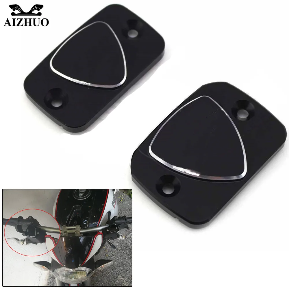 Front Brake Fluid Reservoir Cover Cap For DUCATI Monster 695 Monster 696 Monster 796 Hypermotard 796 Motorcycle CNC Aluminum