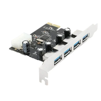 

EDAL PCI-E to USB 3.0 HUB PCI Express Expansion Card Adapter 5 Gbps High Speed 4 Port Compatible with USB 2.0 1.1 Specification