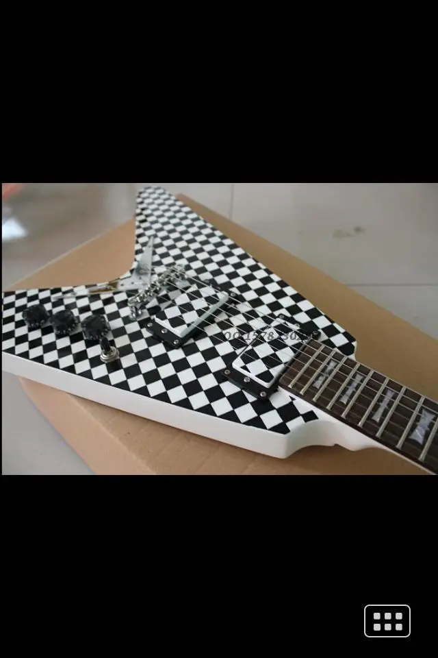 

Electric guitar flying v white color guitar/guitar in china