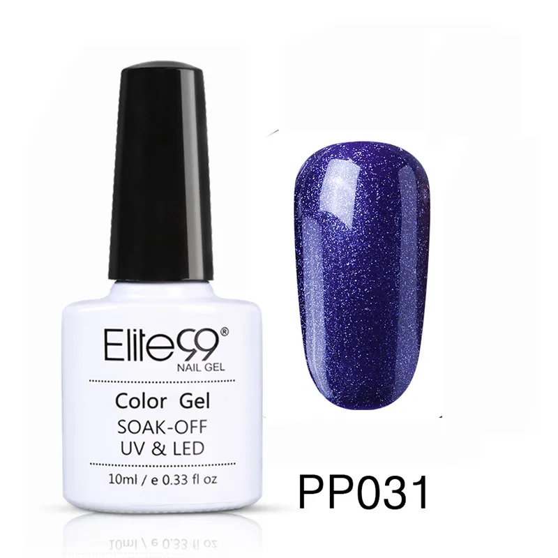 Elite99 10 мл фиолетовый гель лак 48 разноцветный Гель-лак для ногтей лак топ «сделай сам» базовый слой Hybird дизайн праймер для ногтей маникюр - Цвет: 031