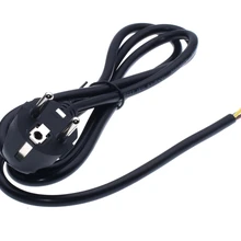 Европейская вилка, удлинитель питания, 2 зубца, шнур питания, 1,5 м, 18AWG, для электрических розеток, светодиодный светильник, лампа, светильник