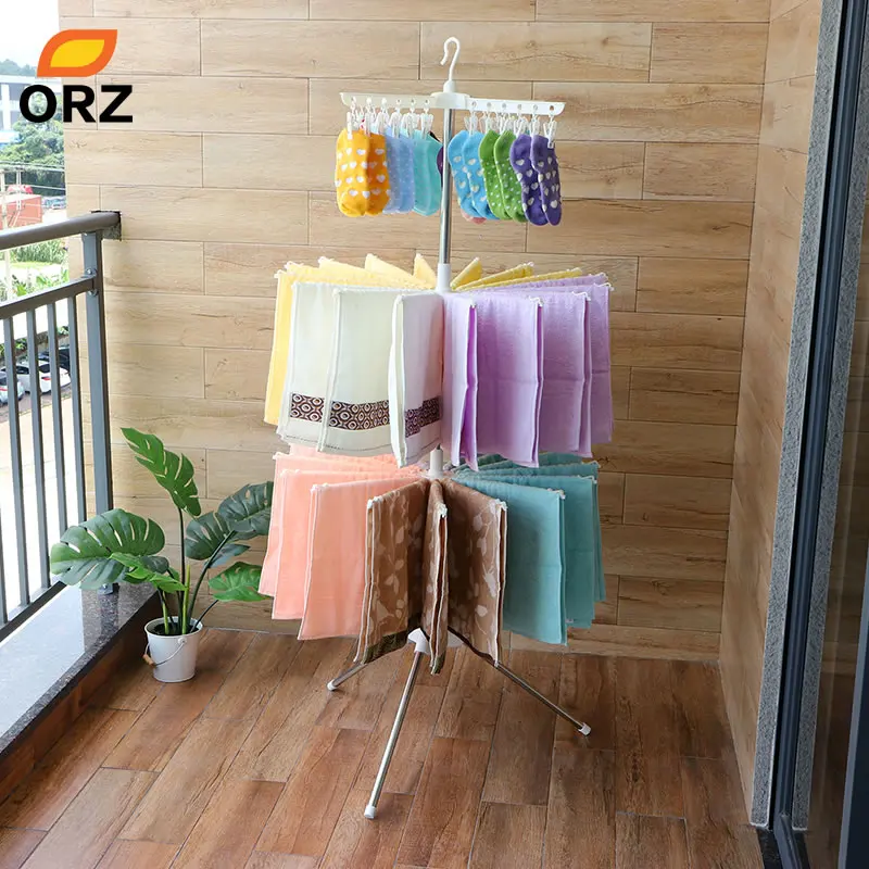 ORZ сушилка для одежды складная вешалка для белья 3-слойный органайзер для одежды брюки полотенце нижнее белье держатель для хранения стойки