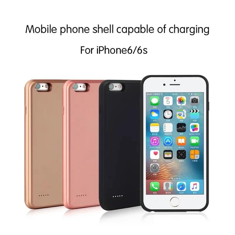 imágenes para Caja de batería de reserva externa recargable para el iphone 6 6s plus caso de la energía de potencia ultra delgado teléfono casos para iphone 6 6 s imágenes para Caja de batería de reserva externa recargable para el iphone 6 6s plus caso de la energía de potencia ultra delgado teléfono casos para iphone 6 6 s