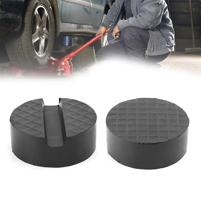 

Black Car Jack Rubber Pad Anti-slip Rail Protector Support Block Heavy Duty For Car Lift