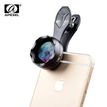 

APEXEL 18X Macro Lens Professional Super Macro Mobile Phone Camera Lenses for iPhone Samsung Xiaomi HTC with Universal Clip