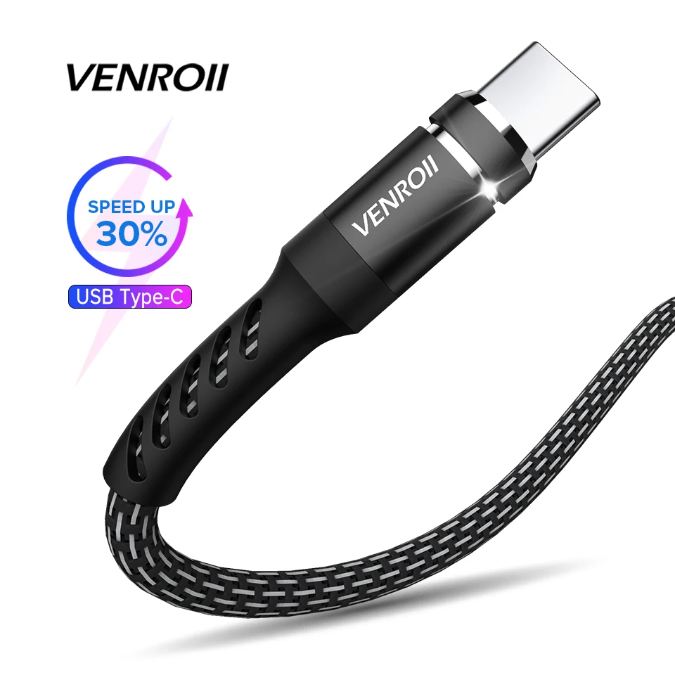 Type C USB кабель провод для быстрой зарядки мобильного телефона USBC данных Kable samsung