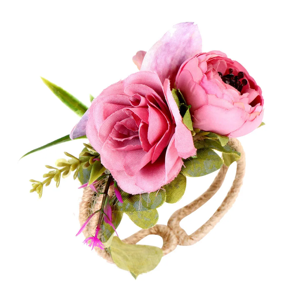 

Prom Forest Wedding Bride Bracelet Bridesmaid Bouquet Flowers Wristband Wreath Artificial & Dried Flowers