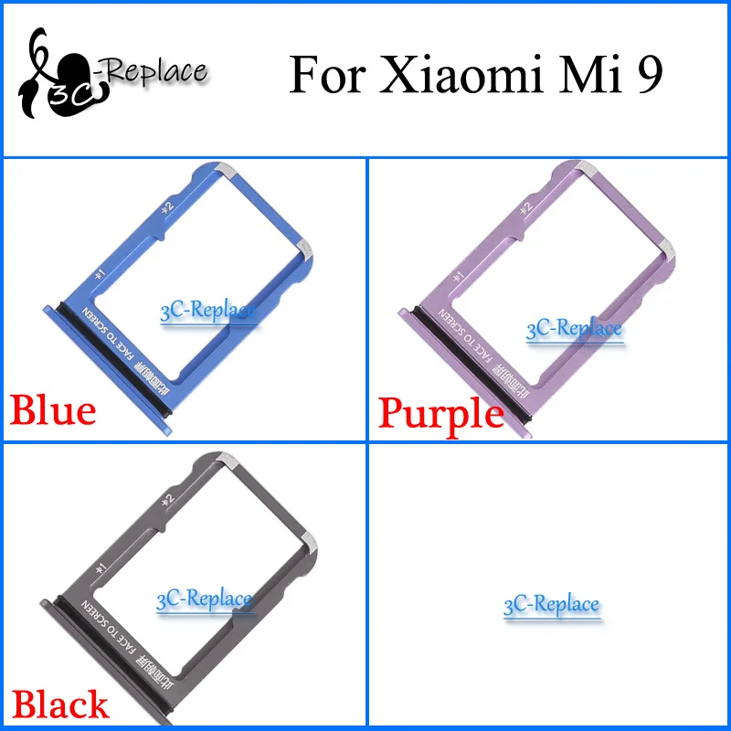 Для Xiaomi Mi 9/для 9 Global Sim лоток держатель карты Micro SD слот части адаптер Sim-карты |