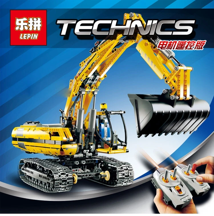 

LEPIN 20007 technic series excavator Model Building blocks Bricks Compatible Toy Christmas LegoINGlys 8043 Educational Car
