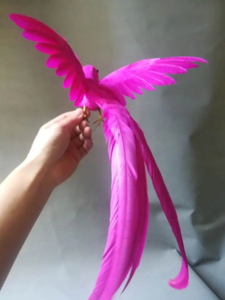 Juguete de la vida real, plumas de color rosa c