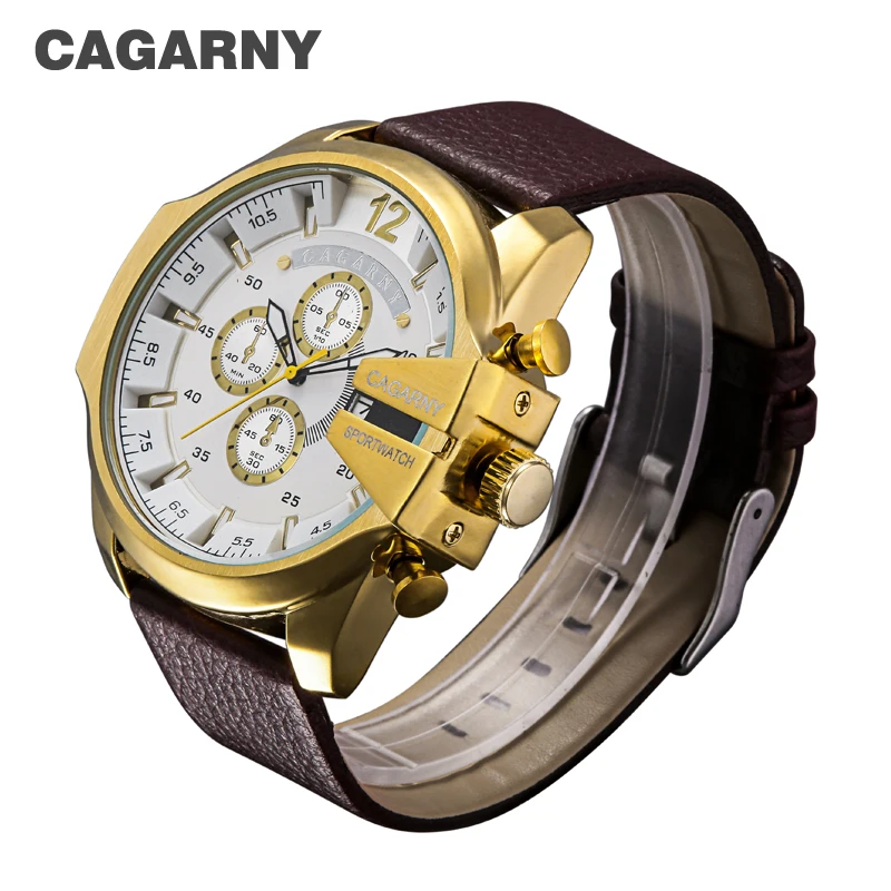 cagarny dz style quartz watch men golden mens watches (11)