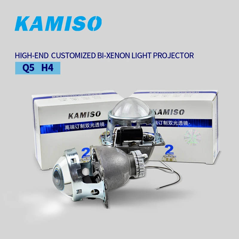 KAMISO H4/Q5 3 дюйма BI-XENON HI/LOW BEAM проектор для универсального автомобиля бренд