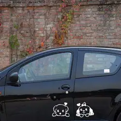 Aliauto Пёс из мультфильма крышка автомобиля боковой двери всего тела автомобиль наклейка для шкода Honda Kia Skoda Volkswagen Lada Skoda Cruze