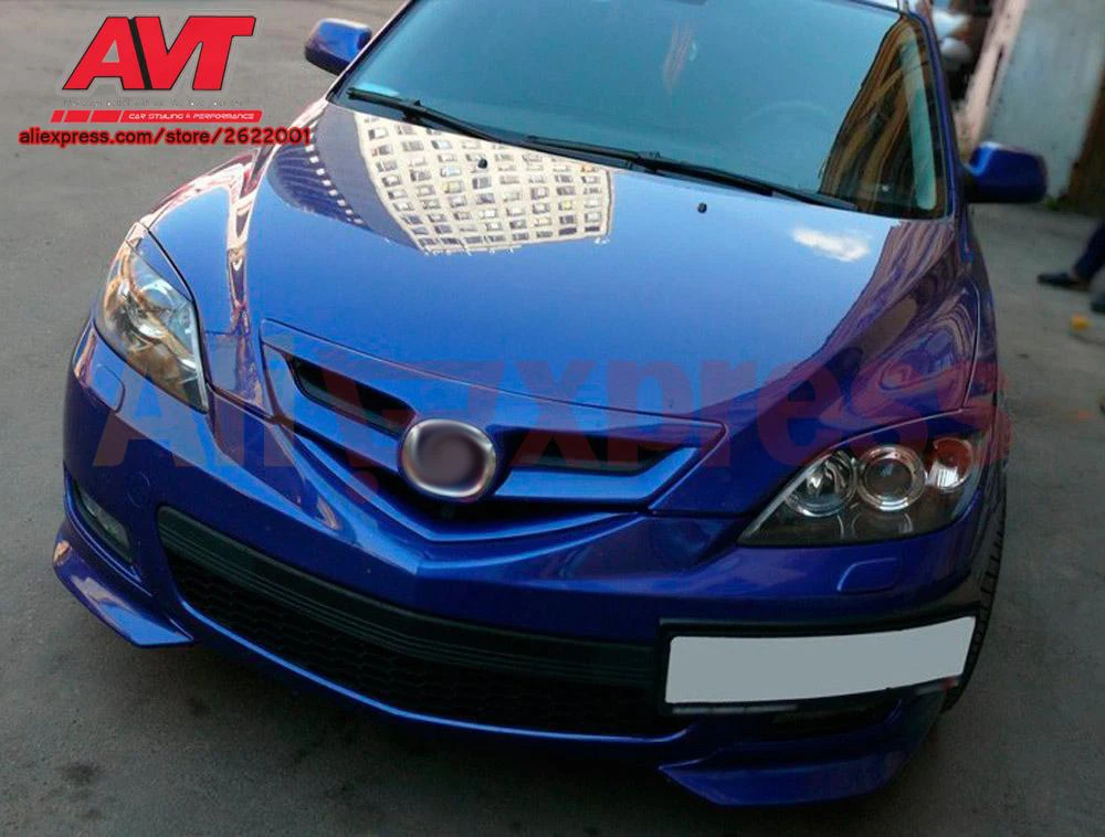 Клыки для переднего бампера или центральной вставки Mazda 3 хэтчбек 2004 2006 2008 1
