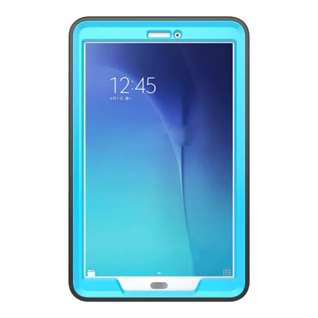 3 в 1 люкс умный кожа + TPU + PC чехол для Samsung Galaxy Tab E 9.6 "sm-t560 t561 панцири противоударный Heavy Duty силиконовый чехол